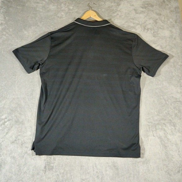 Callaway Shirt Mens XL Black Striped Polo Short Sleeve Opti-Dri Golf - Picture 3 of 7
